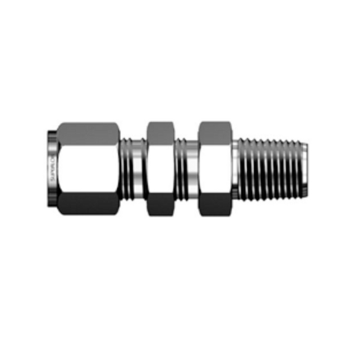 Bulkhead Compression Tube x Male NPT