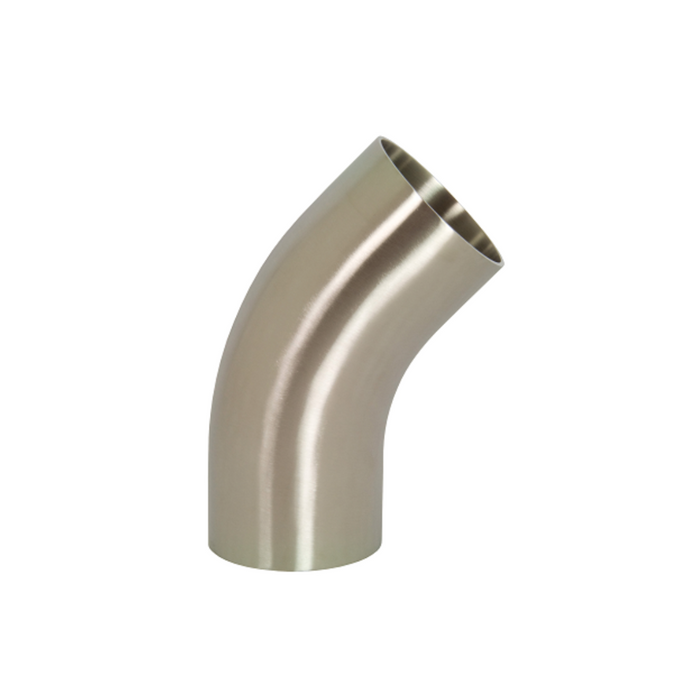 45˚ Buttweld Elbows w/ tangents, Polish ID/OD (2KS)