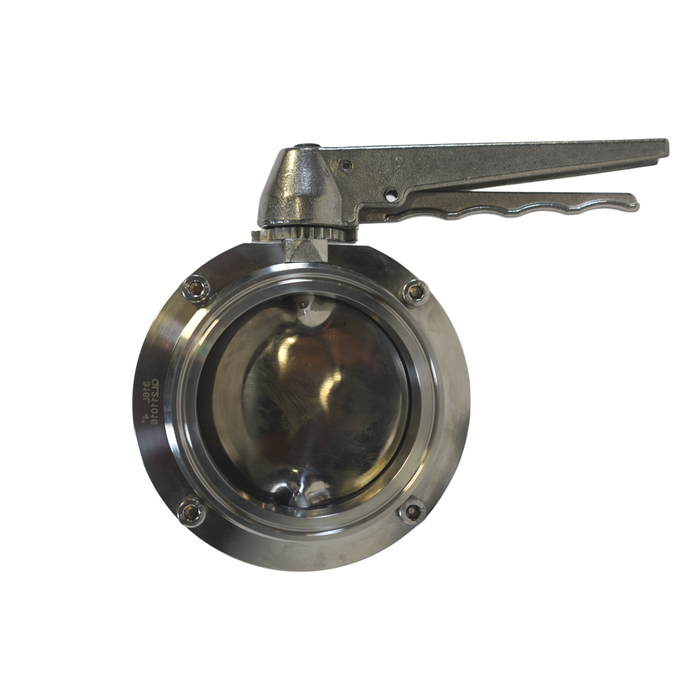 Tri-Clamp Butterfly Valve With Trigger Handle